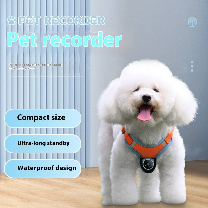 Pet Tracker Collar Recorder for Dogs and Cats Viewing Angle Motion Recording Camera Action Camera With Video Records Cat Collars Camera Sport Pet Products