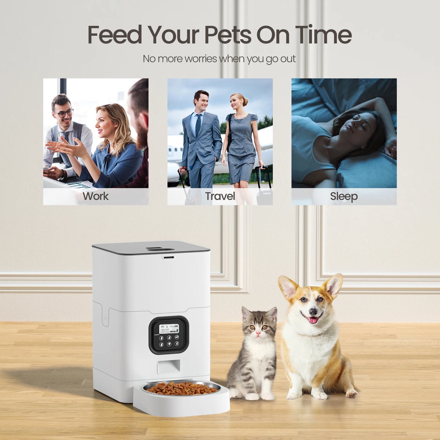 Smart Voice Recording Dog Feeder 4L Capacity Pet Automatic Feeder Pet Products Feeder For Dog And Cat