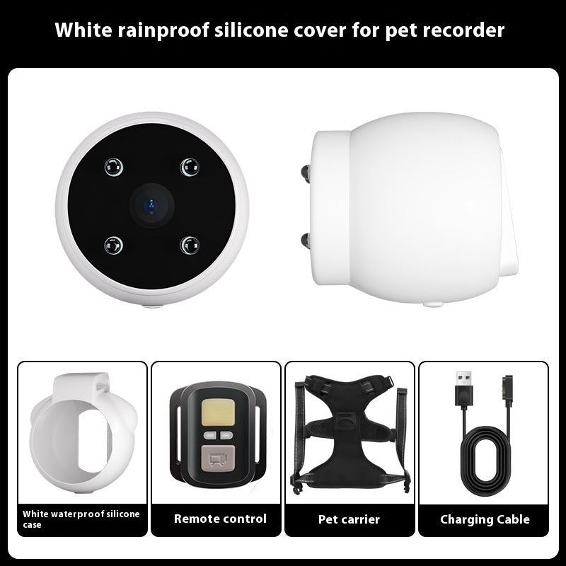 Pet Tracker Collar Recorder for Dogs and Cats Viewing Angle Motion Recording Camera Action Camera With Video Records Cat Collars Camera Sport Pet Products