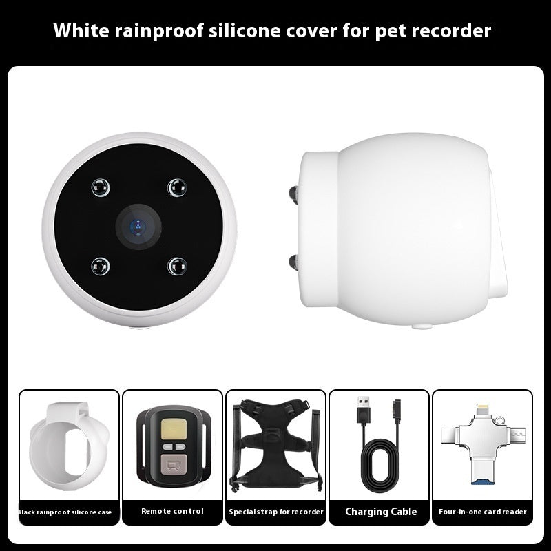 Pet Tracker Collar Recorder for Dogs and Cats Viewing Angle Motion Recording Camera Action Camera With Video Records Cat Collars Camera Sport Pet Products