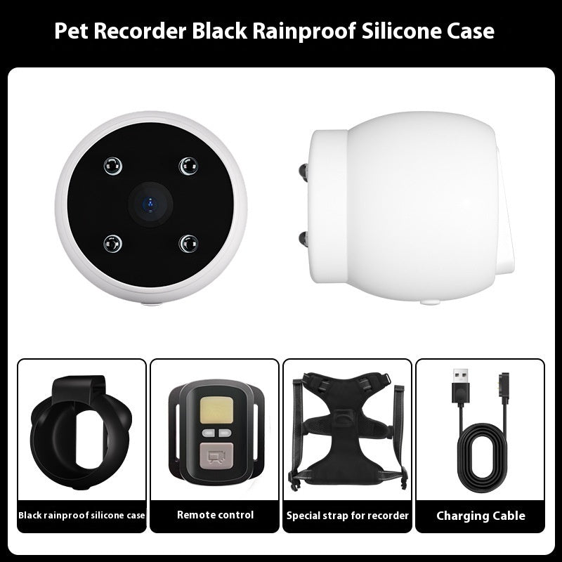 Pet Tracker Collar Recorder for Dogs and Cats Viewing Angle Motion Recording Camera Action Camera With Video Records Cat Collars Camera Sport Pet Products