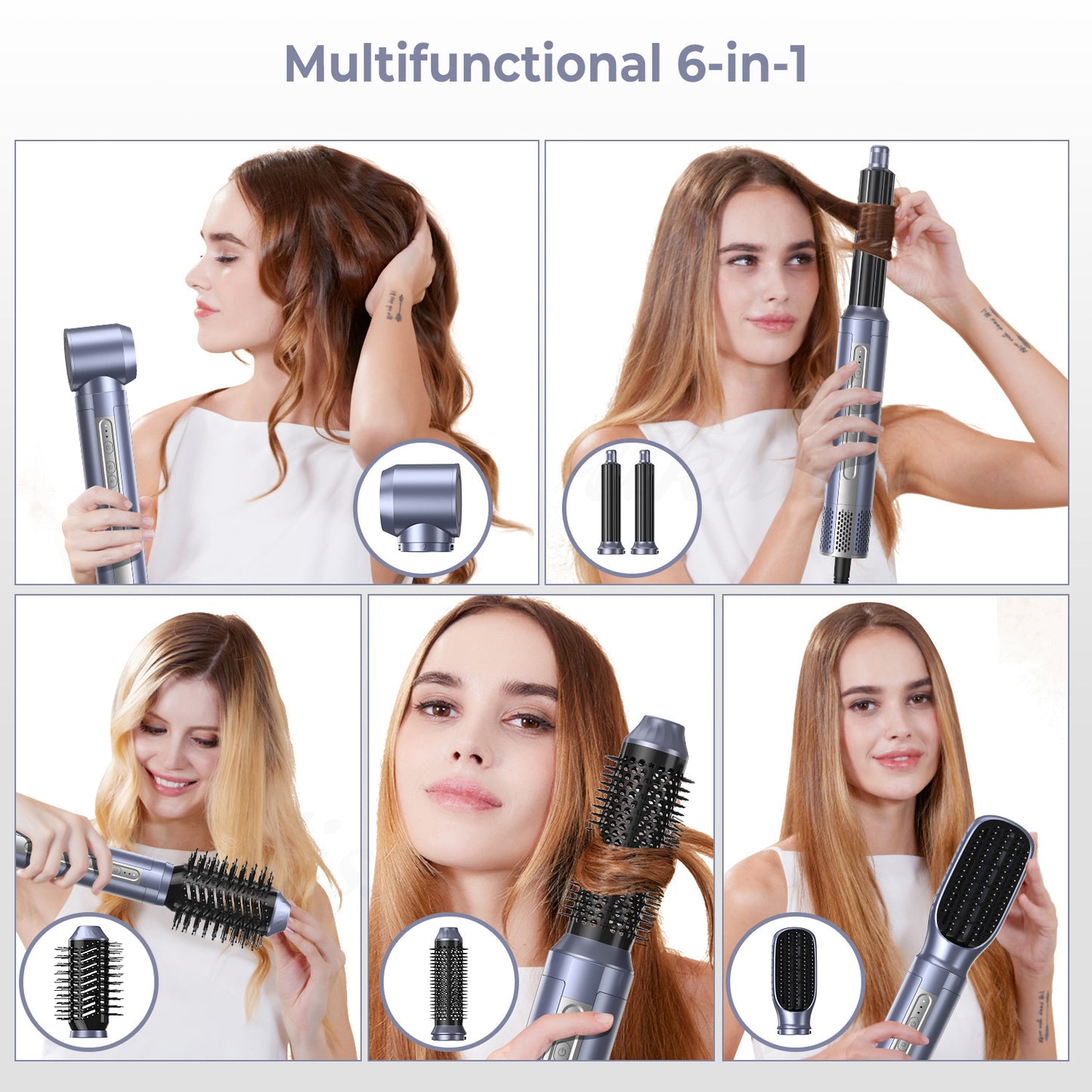 Multifunctional Hair Dryer and Straightener