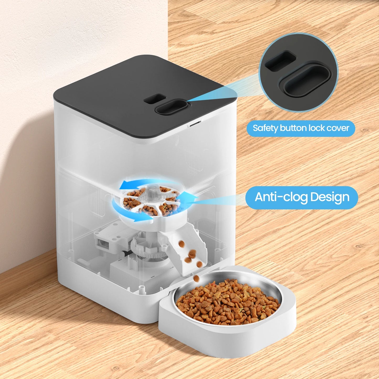 Smart Voice Recording Dog Feeder 4L Capacity Pet Automatic Feeder Pet Products Feeder For Dog And Cat